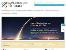 Tablet Screenshot of collaborationforimpact.com